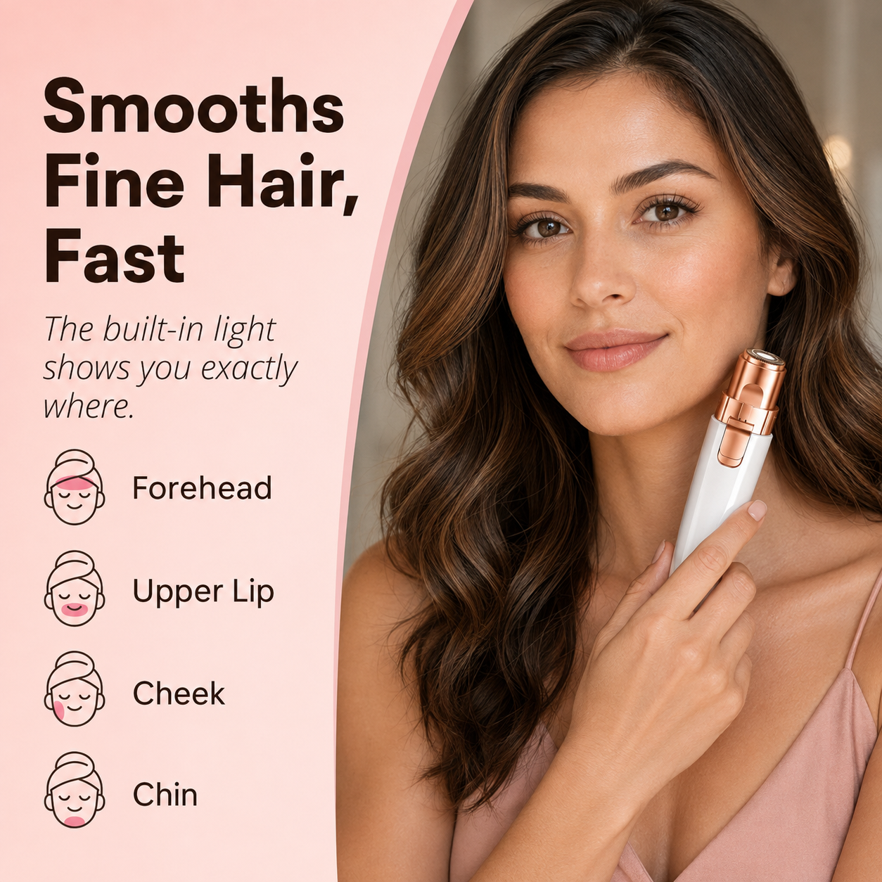Derovia 2-in-1 Eyebrow & Facial Hair Trimmer